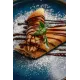 Млинець з бананом і шоколадом