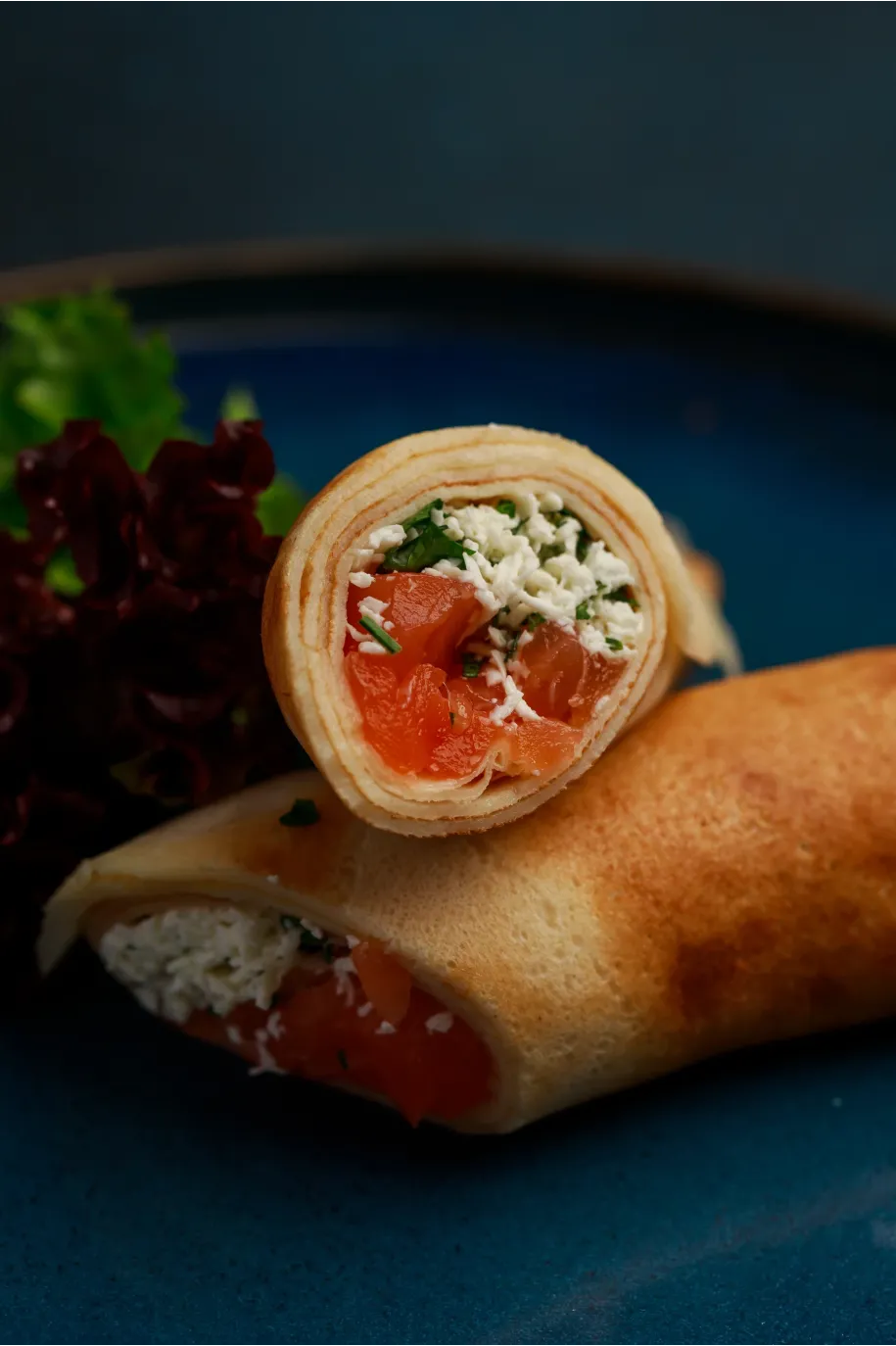 Млинець з лососем