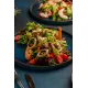 Салат теплый с морепродуктами