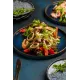 Салат теплый с морепродуктами