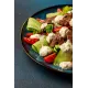Салат с куриной печенью